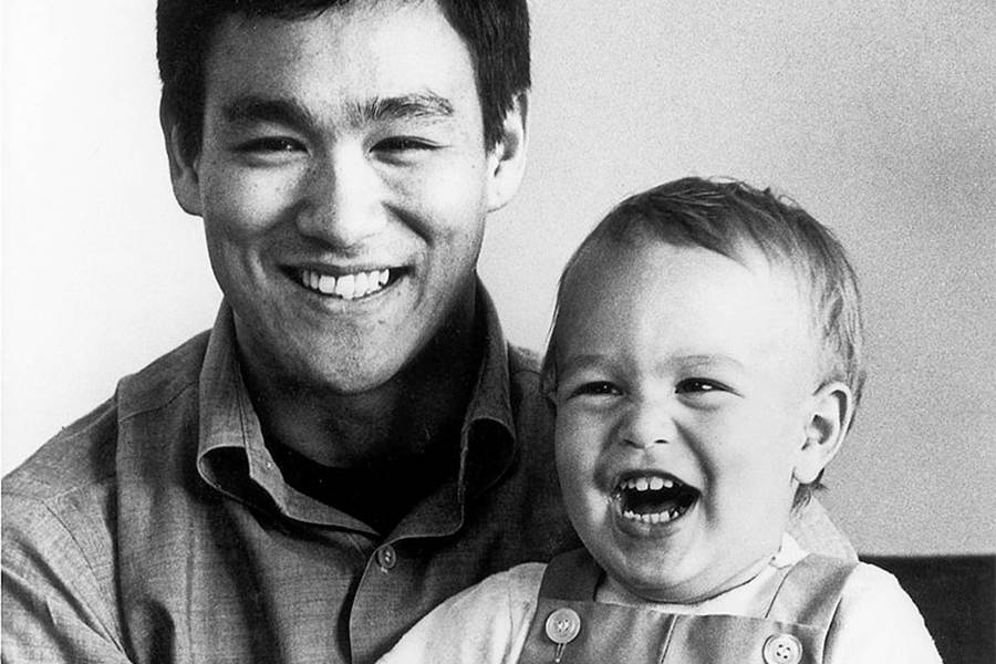 Bruce Lee With His Son Brandon Lee