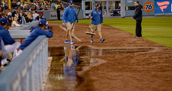 Raw Sewage Spills Onto Dodger Stadium Field, Canceling Game