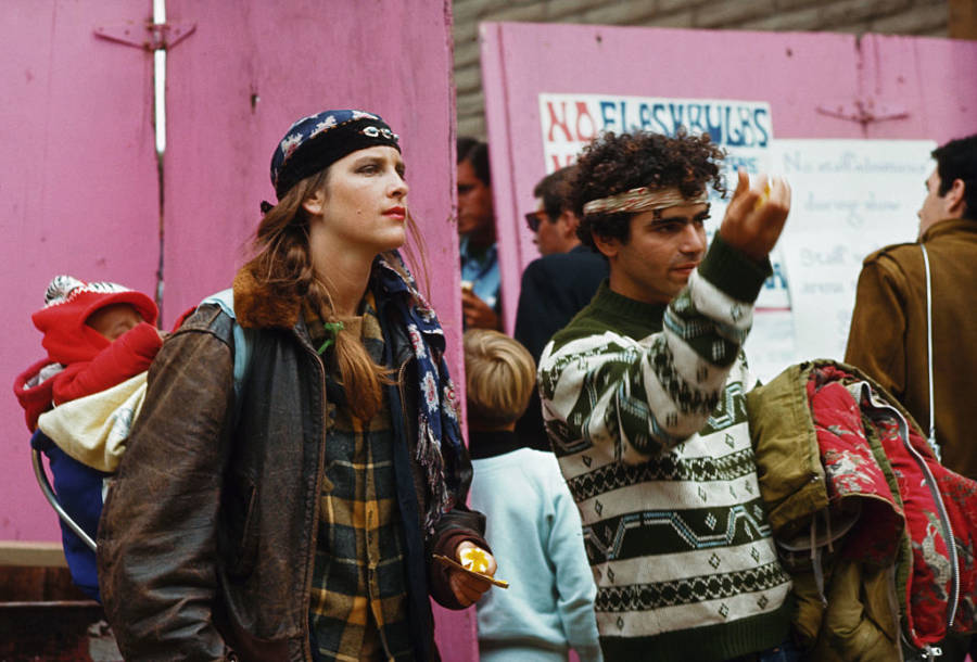 Hippie Family At Monterey Pop Festival