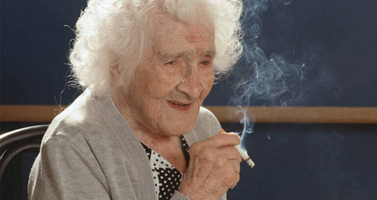 Jeanne Calment Smoking