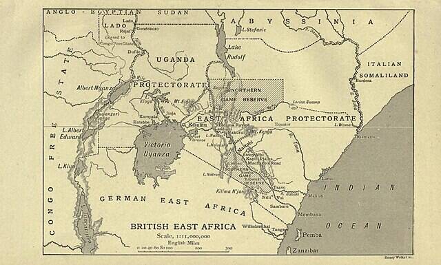 Map Of British East Africa