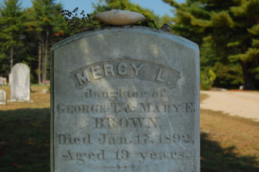 Mercy Brown Gravestone