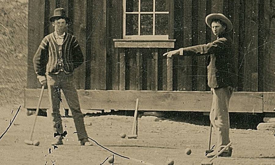 Billy The Kid Playing Croquet