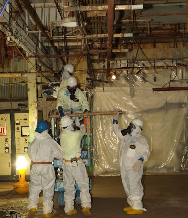 Workers Removing Asbestos