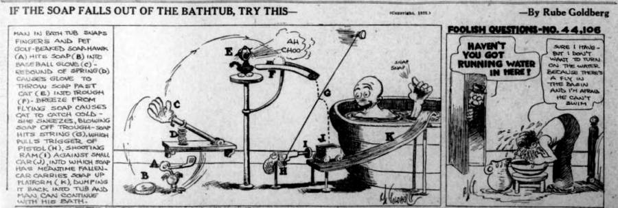 Rube Goldberg Machine Cartoon
