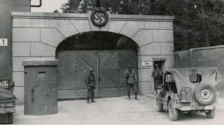 Soldiers Guarding Dachau
