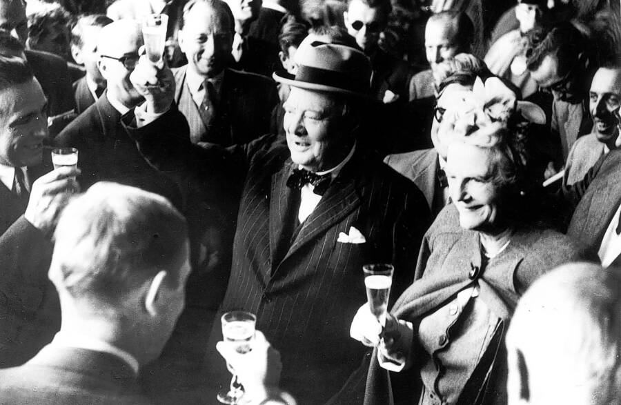 Winston Churchill Drinking Alcohol