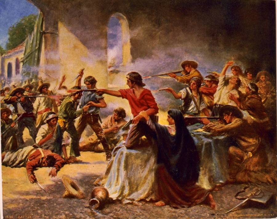 Battle Of Alamo Illustration
