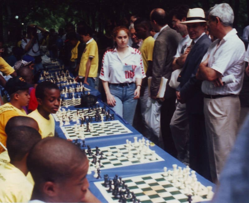 Judit Polgár at an International Chess Competition in New York