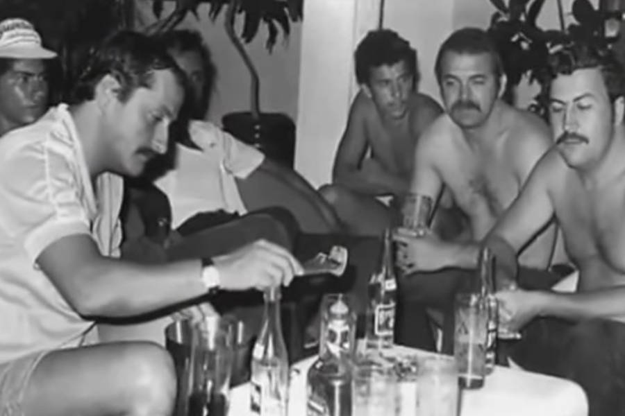 Pablo Escobar With Medellin Cartel Members