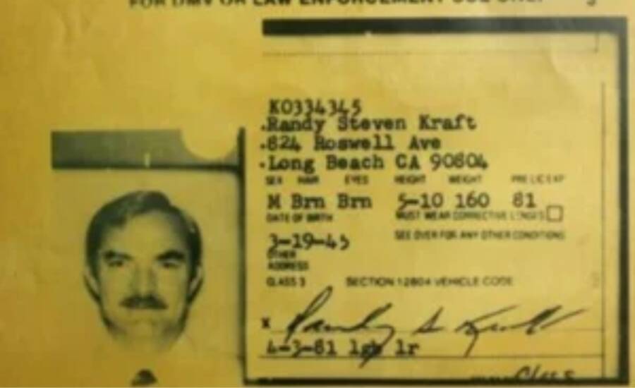 Randy Steven Kraft Drivers Id