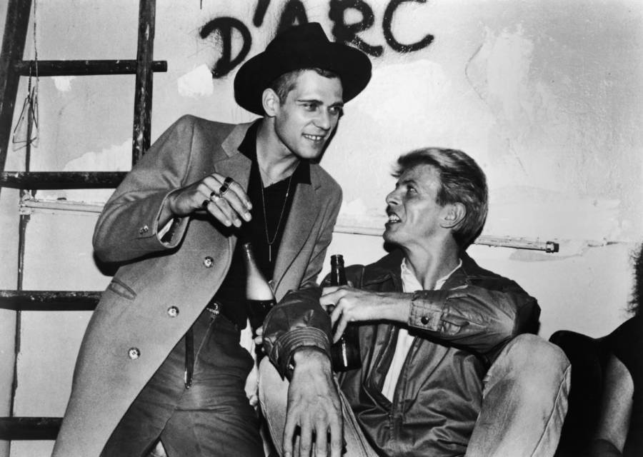 David Bowie And Paul Simonon