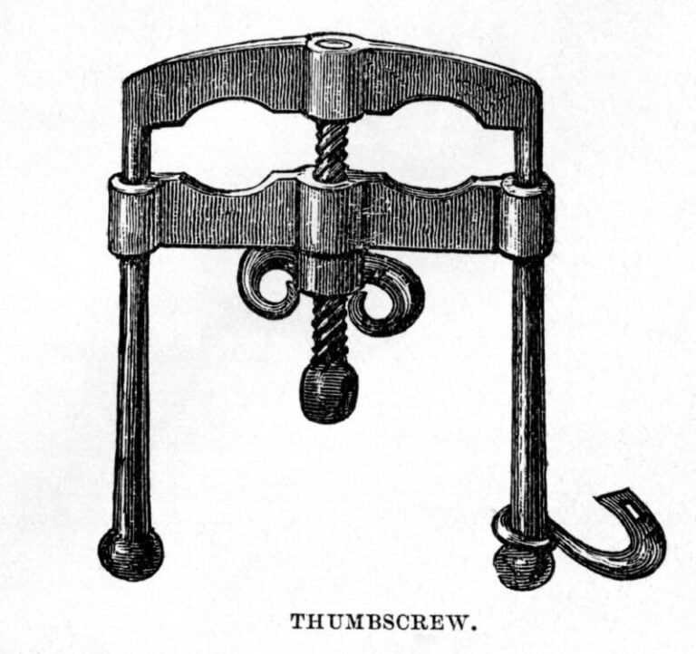 Thumbscrew The Torture Instrument Used To Crush Fingers 6229