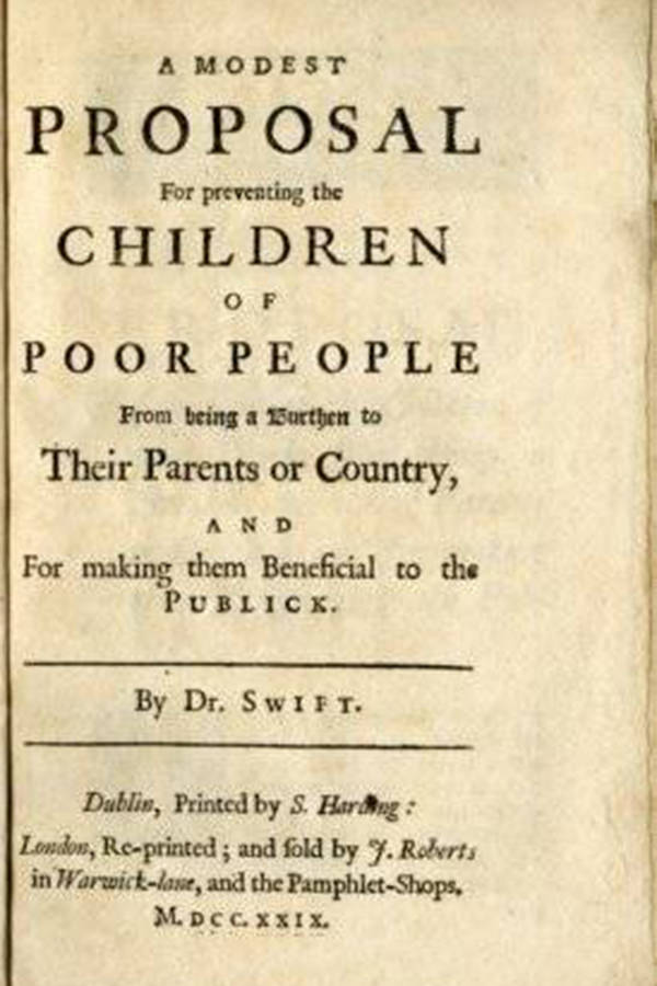 a modest proposal 1729