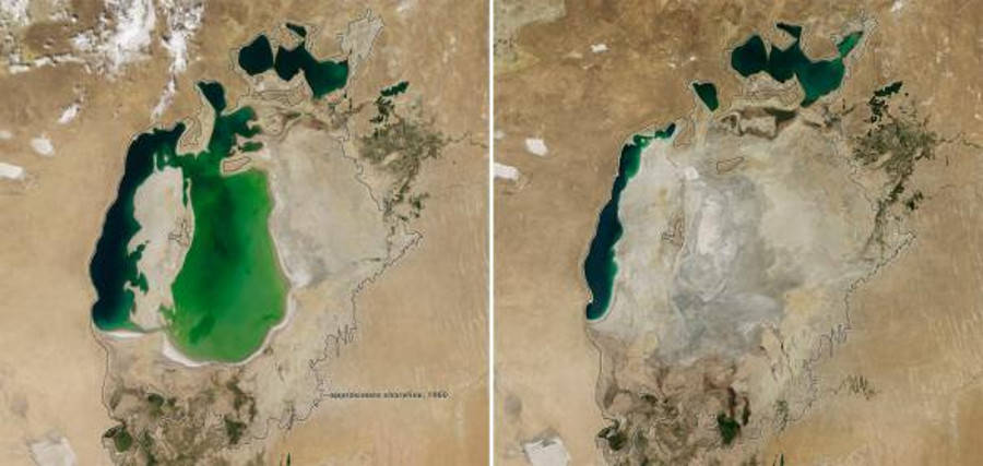 Aral Sea From Space