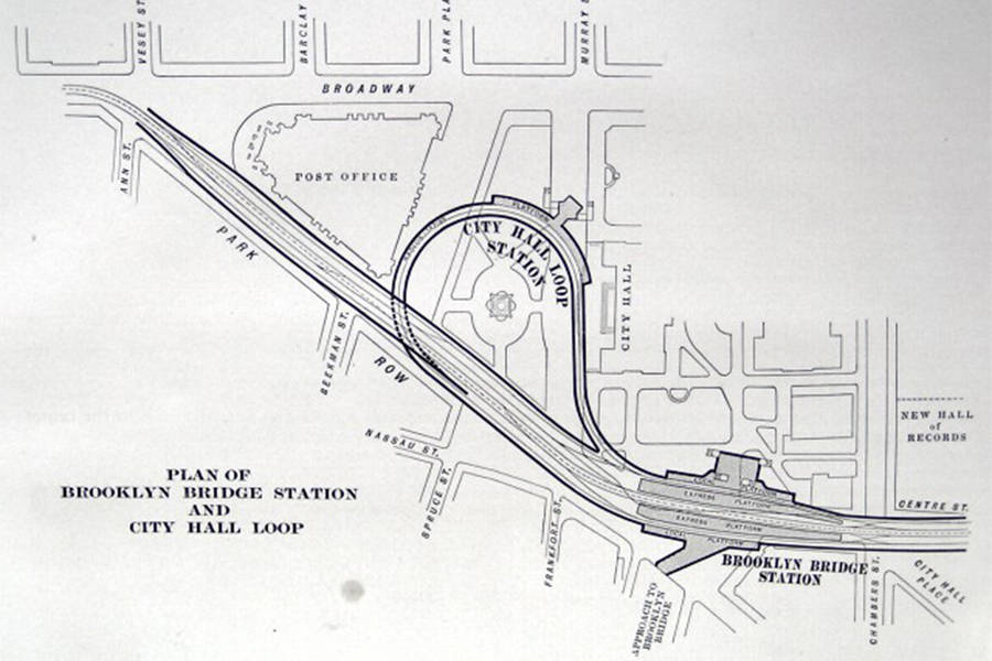 City Hall Station Loop Map