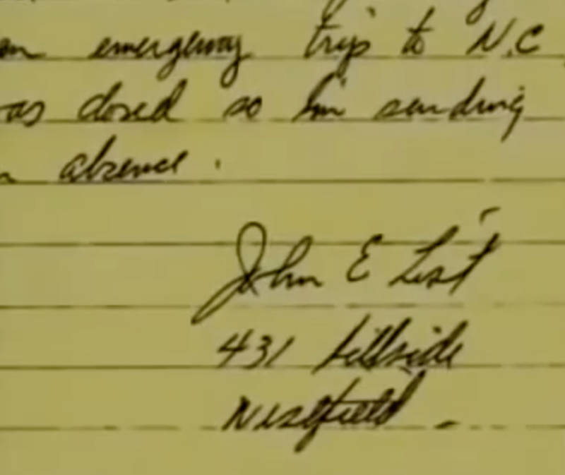 John List Note