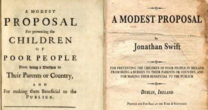 A Modest Proposal Jonathan Swift