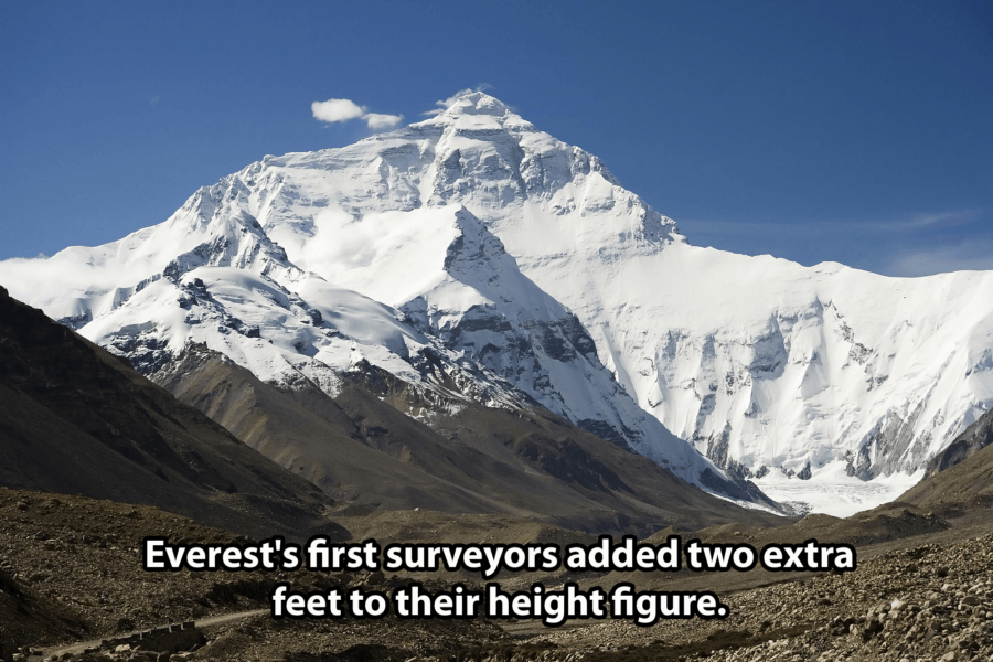 Mount Everest Facts Height