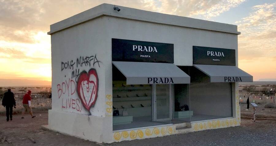 A Fashion Book Collection & Prada Marfa, A “Shop” in the Middle of