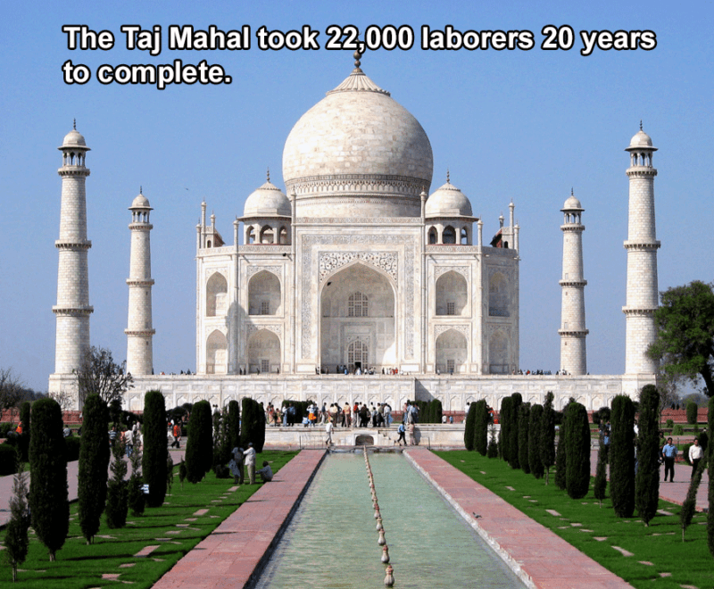 Taj Mahal Construction