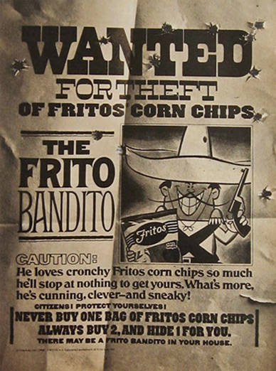 The Frito Bandito – I Remember JFK: A Baby Boomer's Pleasant Reminiscing  Spot