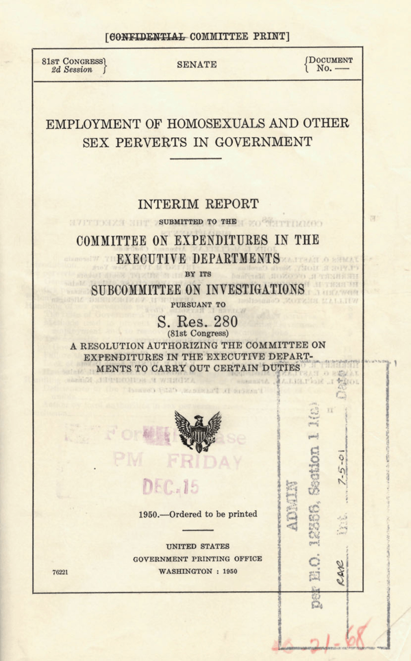 Lavender Scare Report