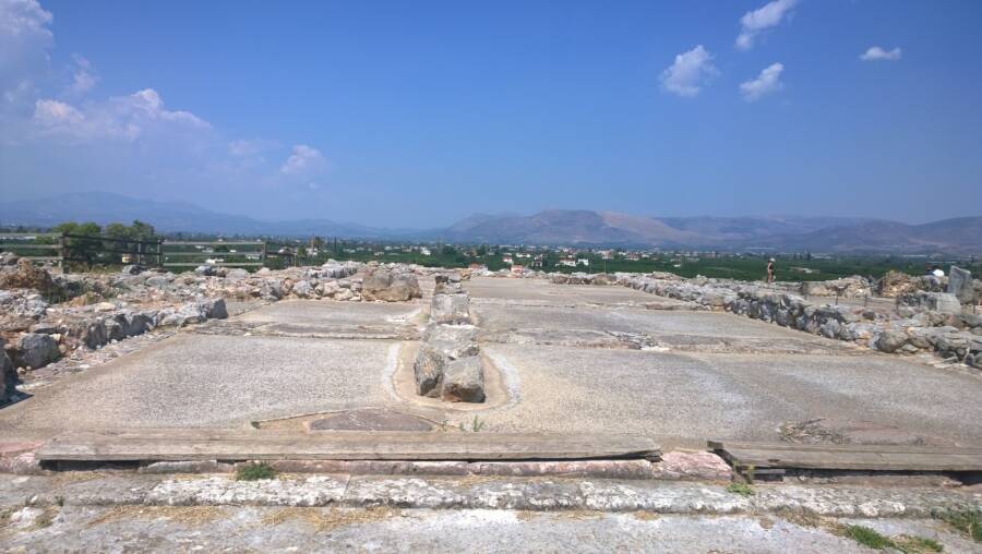 Ruins Of The Palace At Tiryns