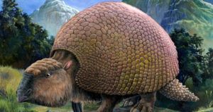 Glyptodon Painting Crop