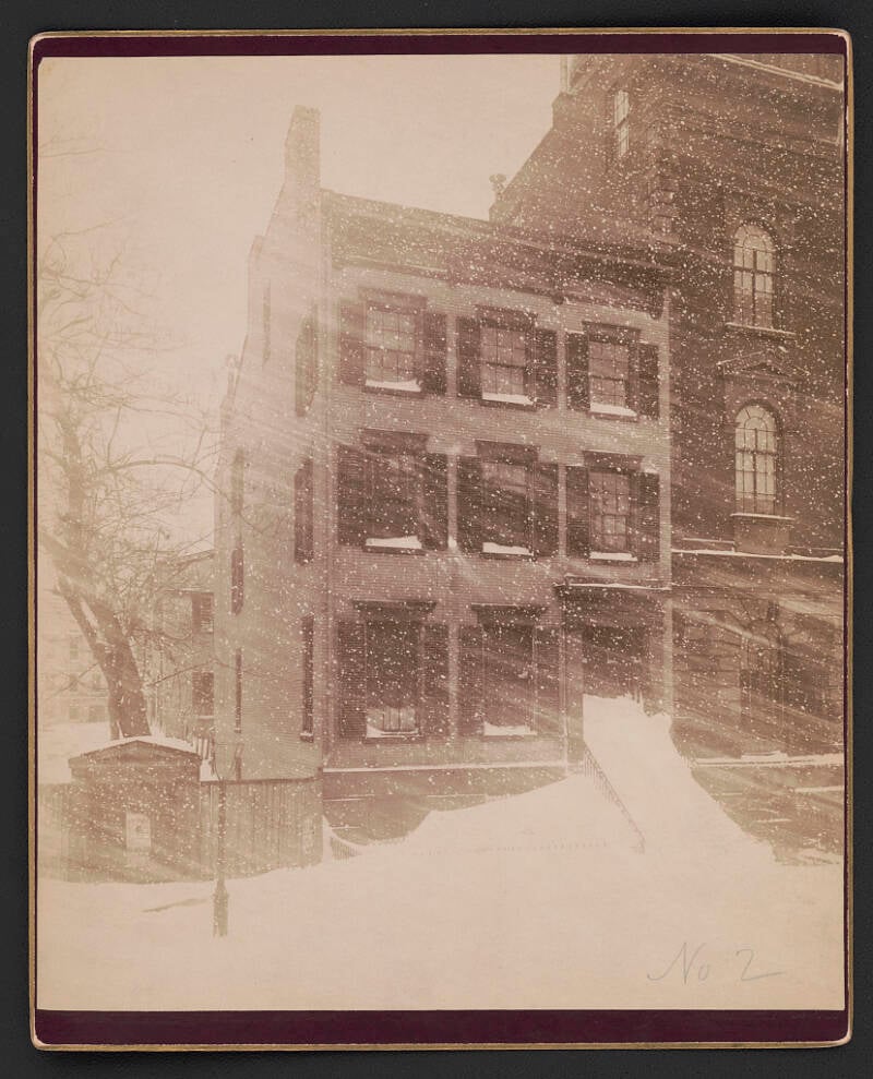 A House During The Blizzard Of 88