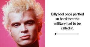 Billy Idol Partying
