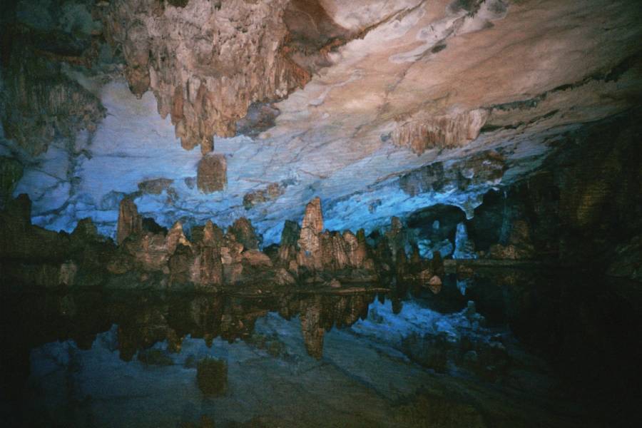Lights Inside Cave