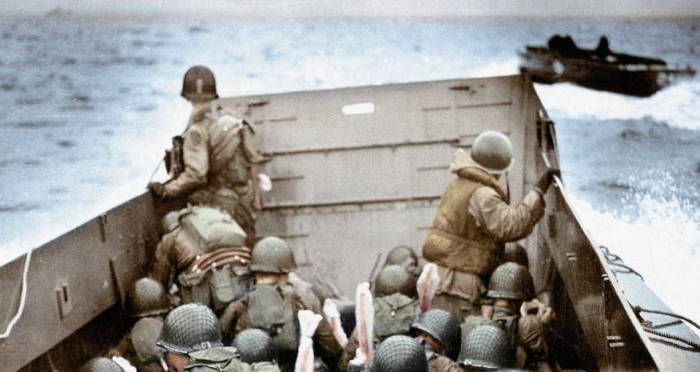 D-Day Normandy Invasion Dday World War 2 WWII Matted Photo Picture #c1 