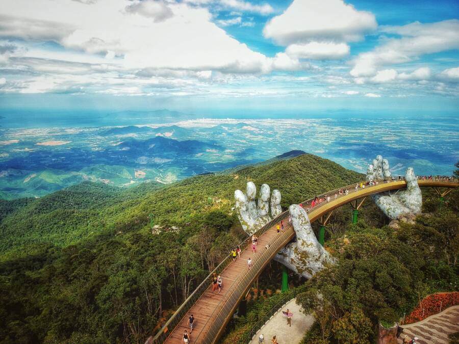Golden Bridge Aerial Shot
