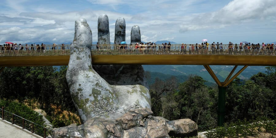 Golden Bridge Da Nang Vietnam