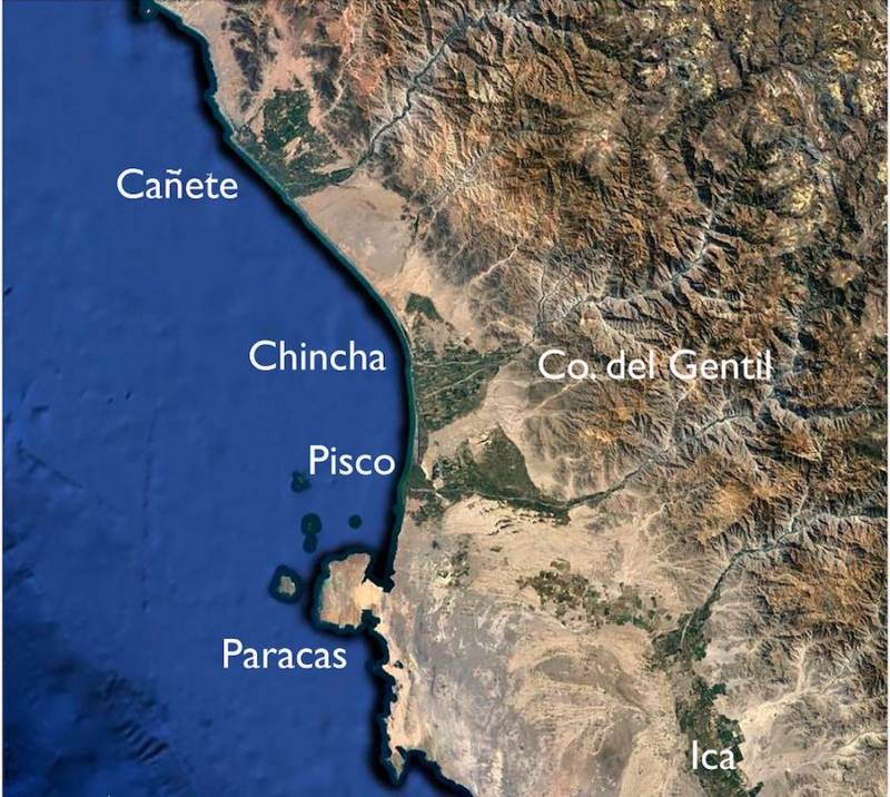 Map Of Paracas