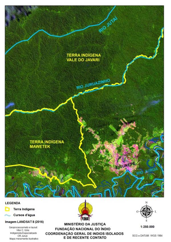 Uncontacted Amazon Tribe Map