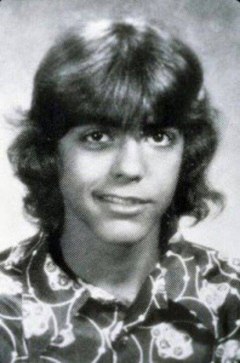 Young George Clooney Yearbook Photo