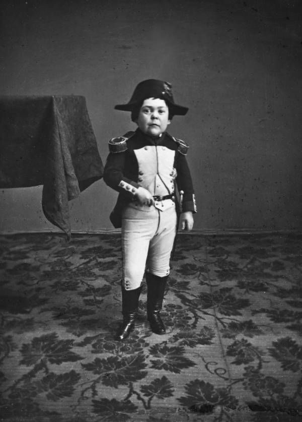 El General Tom Thumb como Napoleón