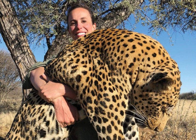 Photo Of A Woman Posing With Leopard She Killed Goes Viral