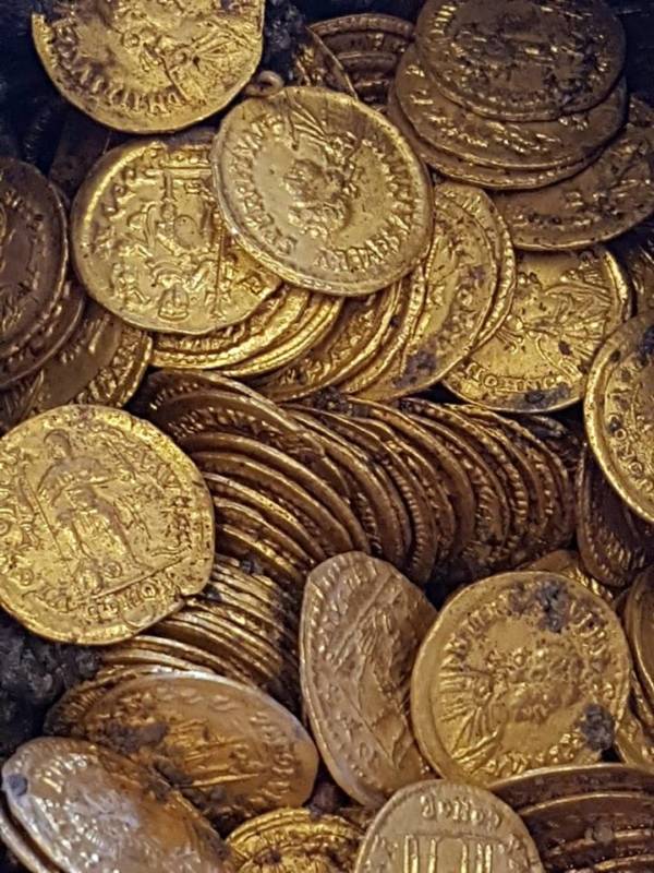 Roman Coin Closeup