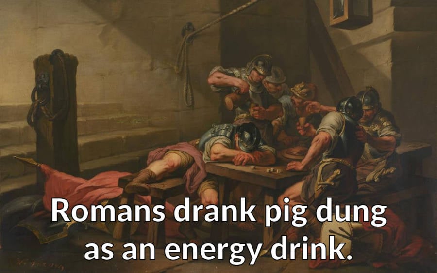 Romans Drank Pig Dung