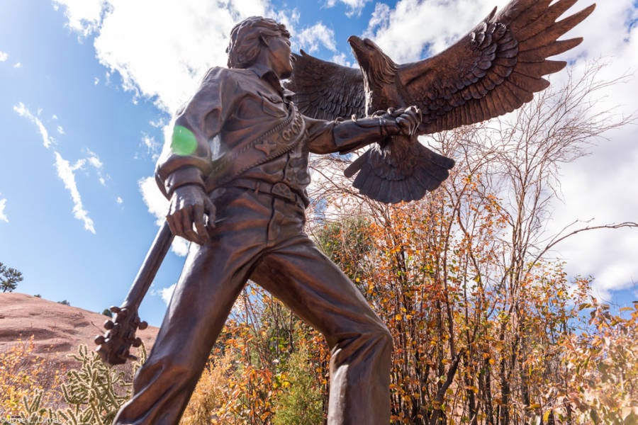 Statue In Memory Of John Denver's Plane Crash