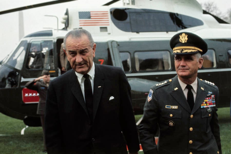 Lyndon Johnson And William Westmoreland