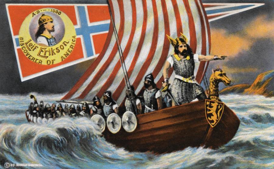 Leif Erikson Painting