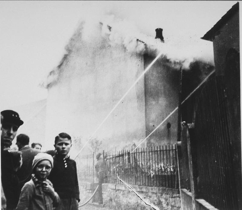 Children Looking At Fire