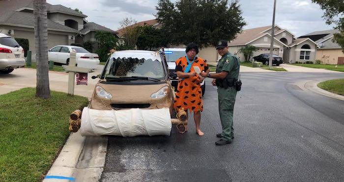 real flintstones car