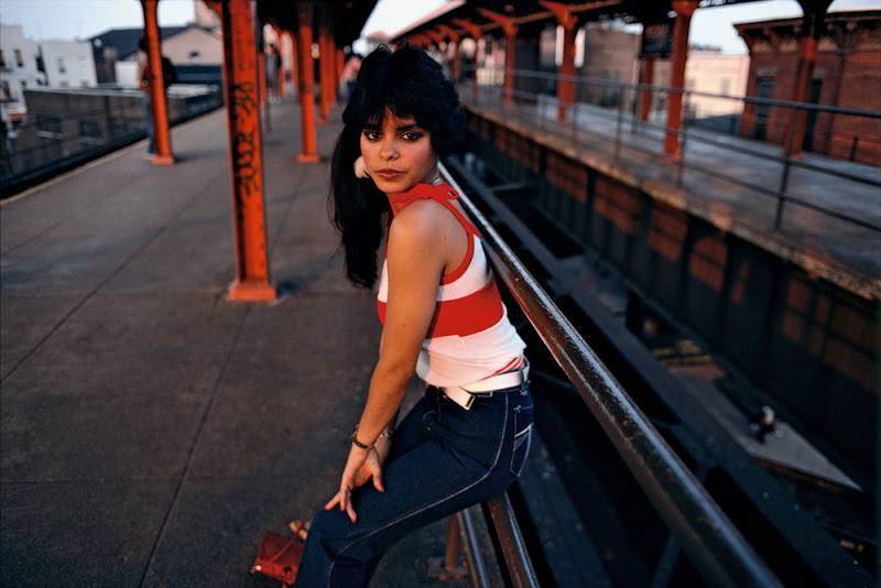 Woman In Red Stripe Top