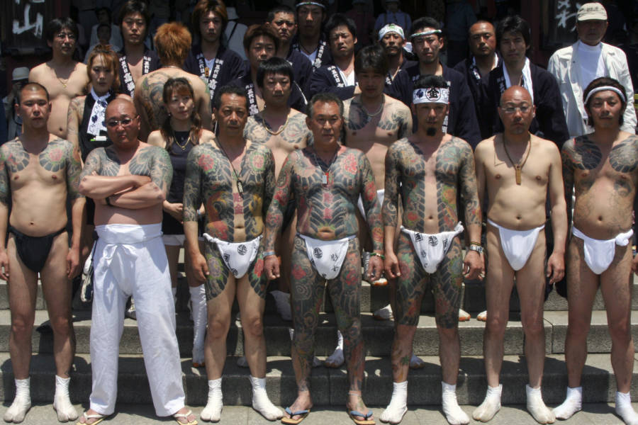 Tattooed Yakuza Members