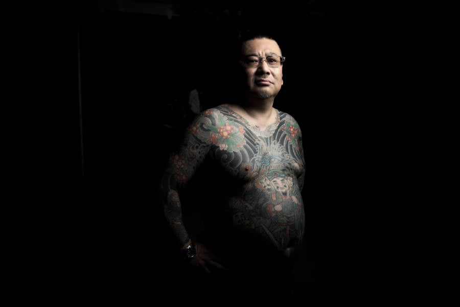 Yakuza Member With Tattoos